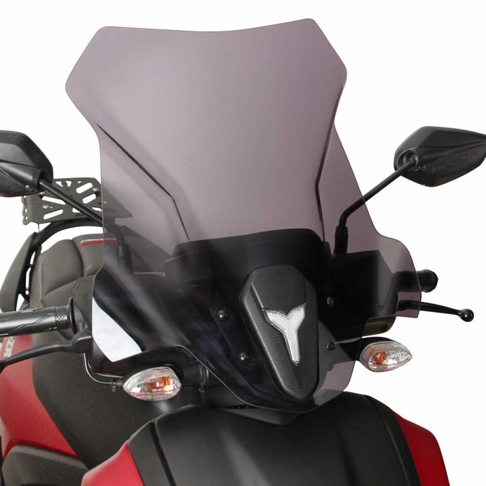 GP Kompozit Yamaha RayZR 2024 Uyumlu Ön Tur Camı Füme 53 cm