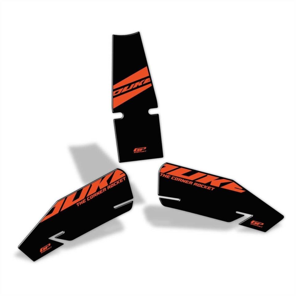GP Kompozit KTM Duke 390 2024 Uyumlu Tank Pad Seti Siyah