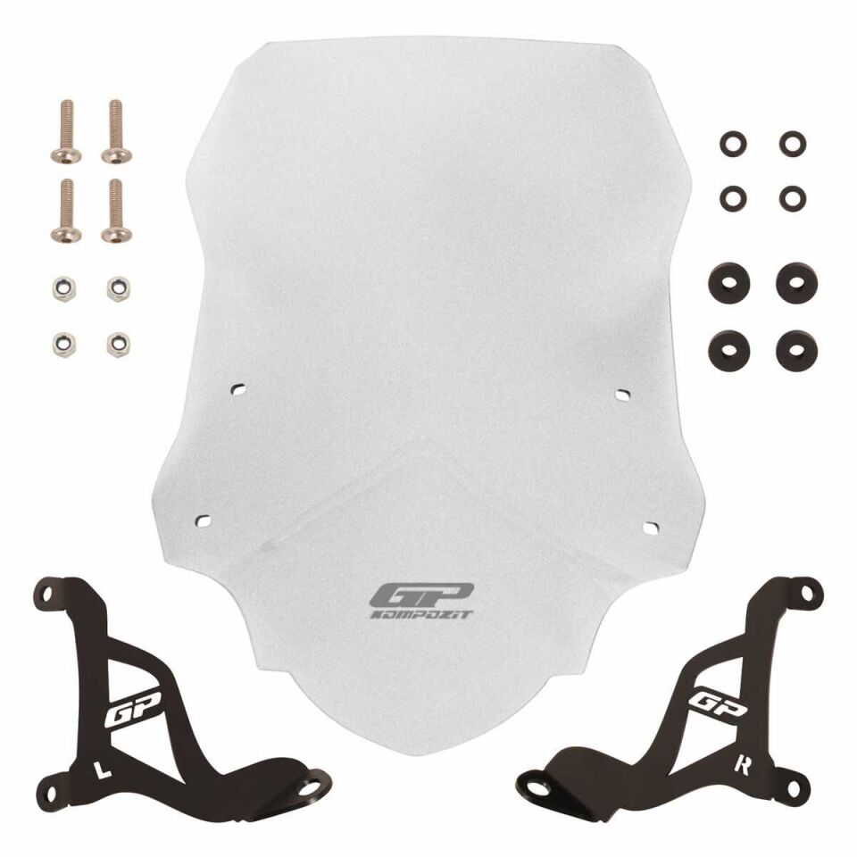 GP Kompozit Aprilia SR 125 / 160 2024 Uyumlu Ön Cam Şeffaf 51 cm