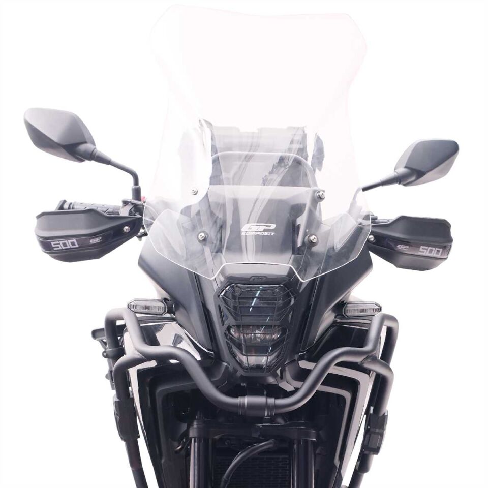 GP Kompozit Honda NX 500 2025 Uyumlu Far Koruma Siyah
