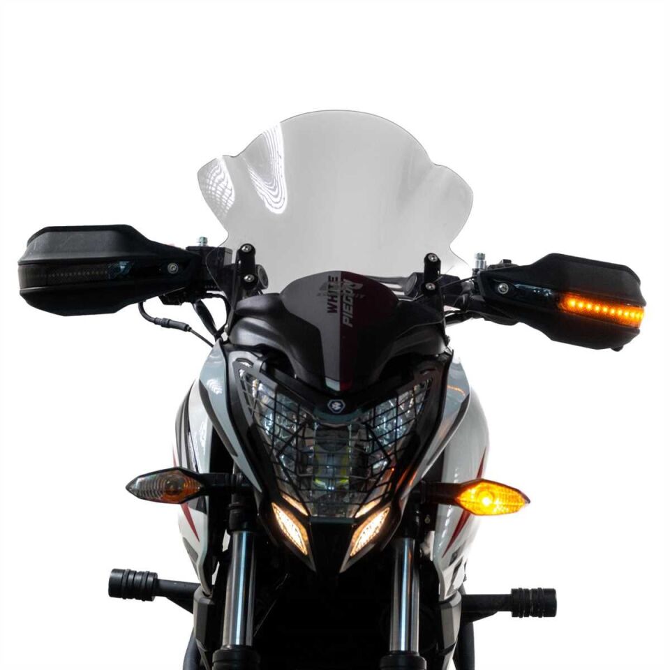 GP Kompozit CF Moto 250 CL-X 2022-2024 Uyumlu Led Sinyalli Elcik Koruma Siyah