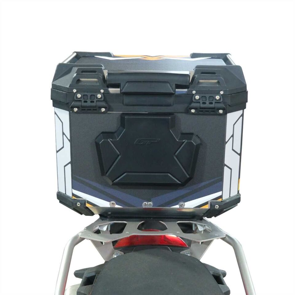 GP Kompozit DSN07 Universal 37 lt Desenli Alüminyum Motosiklet Çantası