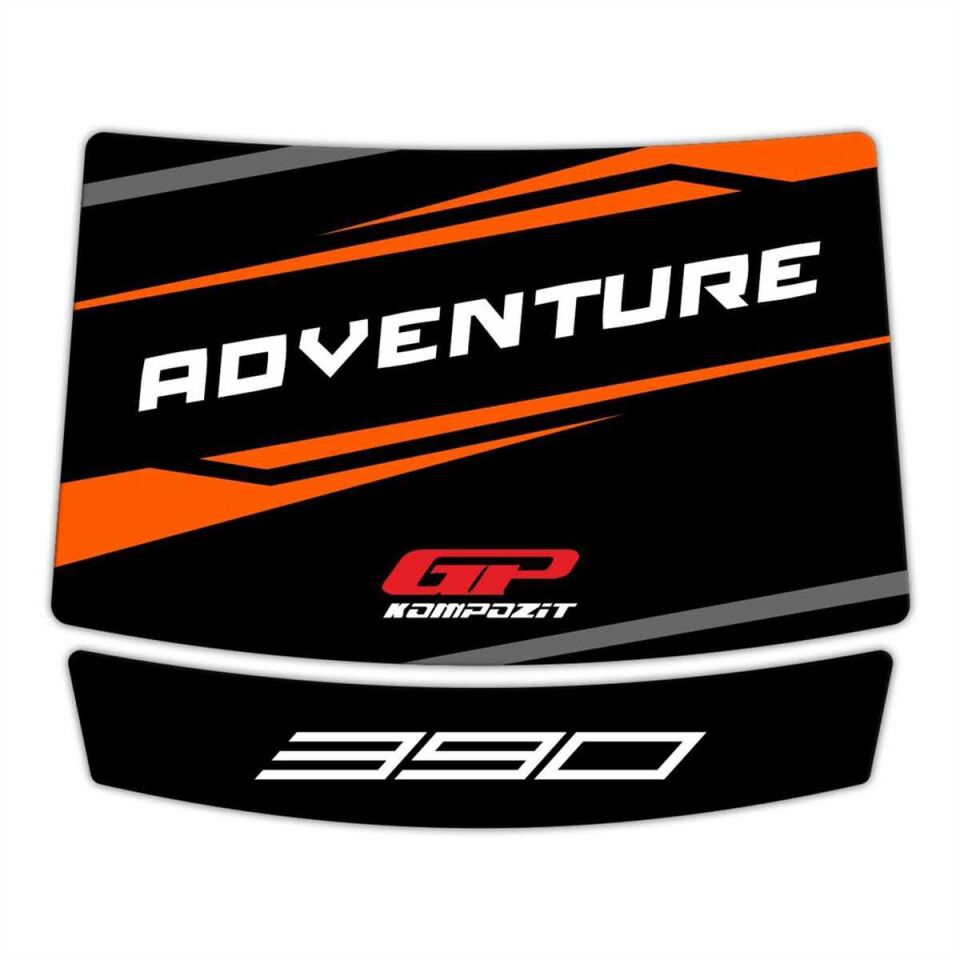 GP Kompozit KTM 390 Adventure 2020-2024 Uyumlu Tank Pad Seti Siyah-Turuncu
