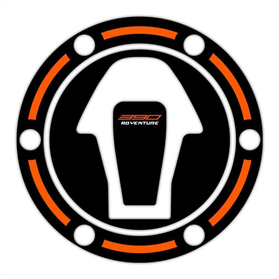 GP Kompozit KTM 390 Adventure 2020-2024 Uyumlu Tank Pad Seti Siyah-Turuncu