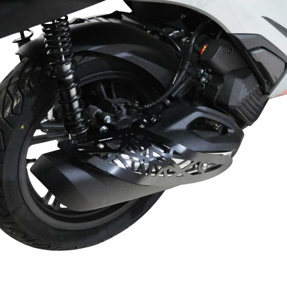 GP Kompozit Honda SH 125 2024 Uyumlu Egzoz Koruma Kapağı Siyah