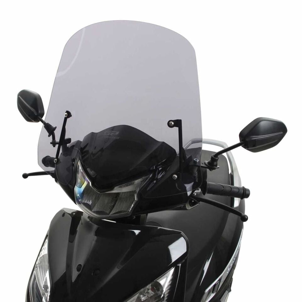 GP Kompozit Honda Activa 2023-2024 Uyumlu Kısa Ön Cam Füme 44 cm