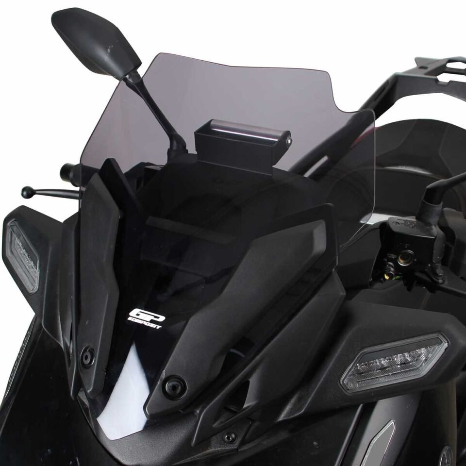 GP Kompozit Yamaha XMAX 250 2024 Uyumlu Spor Ön Cam Füme 40 cm