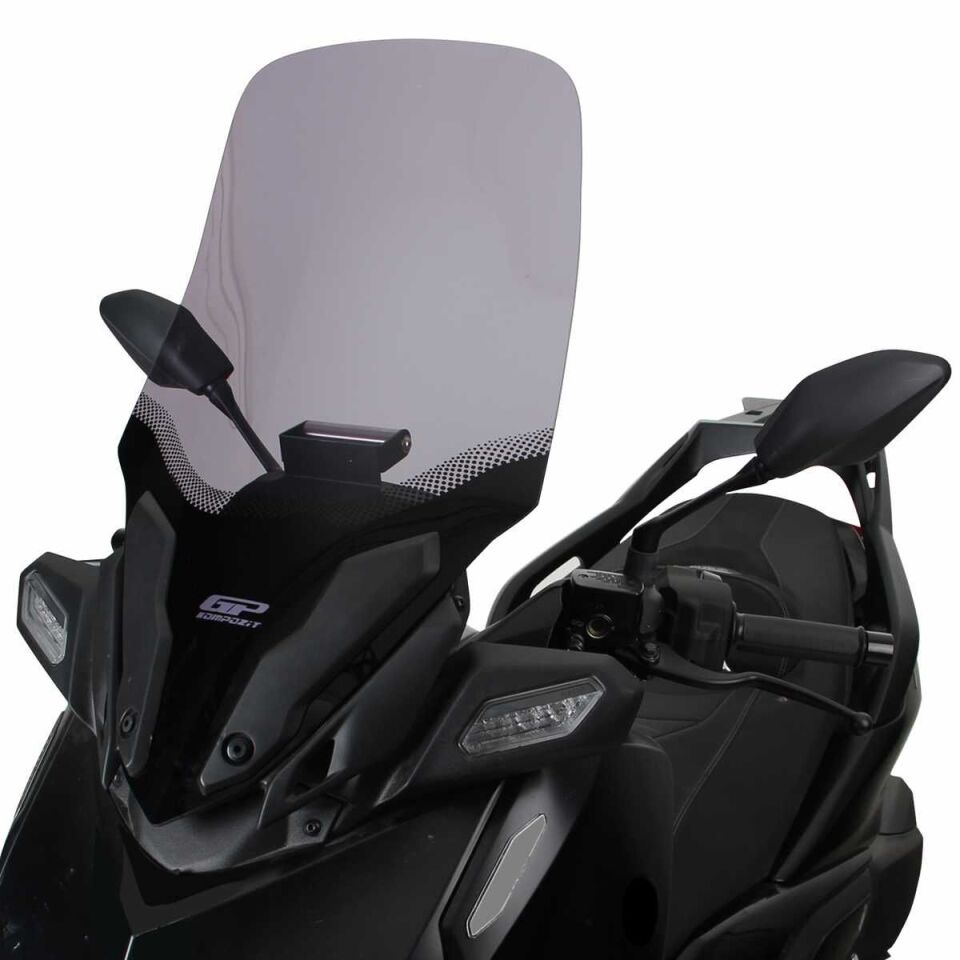 GP Kompozit Yamaha XMAX 250 2024 Uyumlu Ön Cam Şeffaf 64 cm