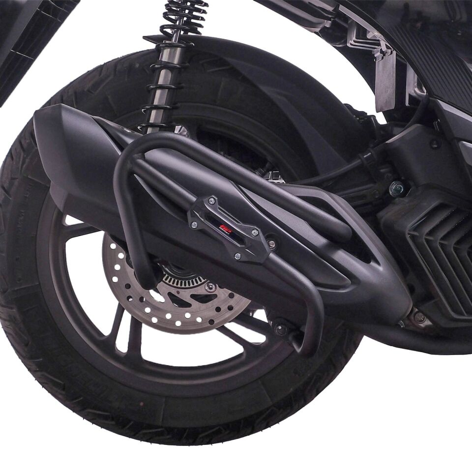 GP Kompozit Honda SH 125 2024 Uyumlu Egzoz Koruma Demiri Siyah