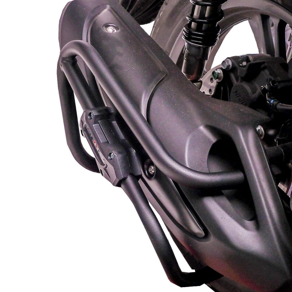 GP Kompozit Honda SH 125 2024 Uyumlu Egzoz Koruma Demiri Siyah