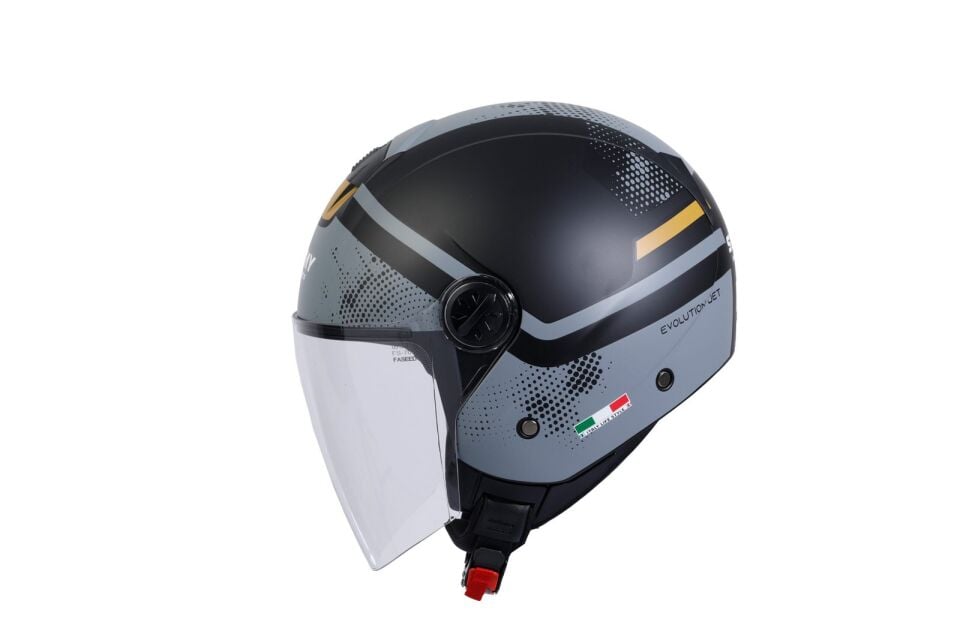 SWAY SW 715 GEMINI Black Grey Yarım Kask