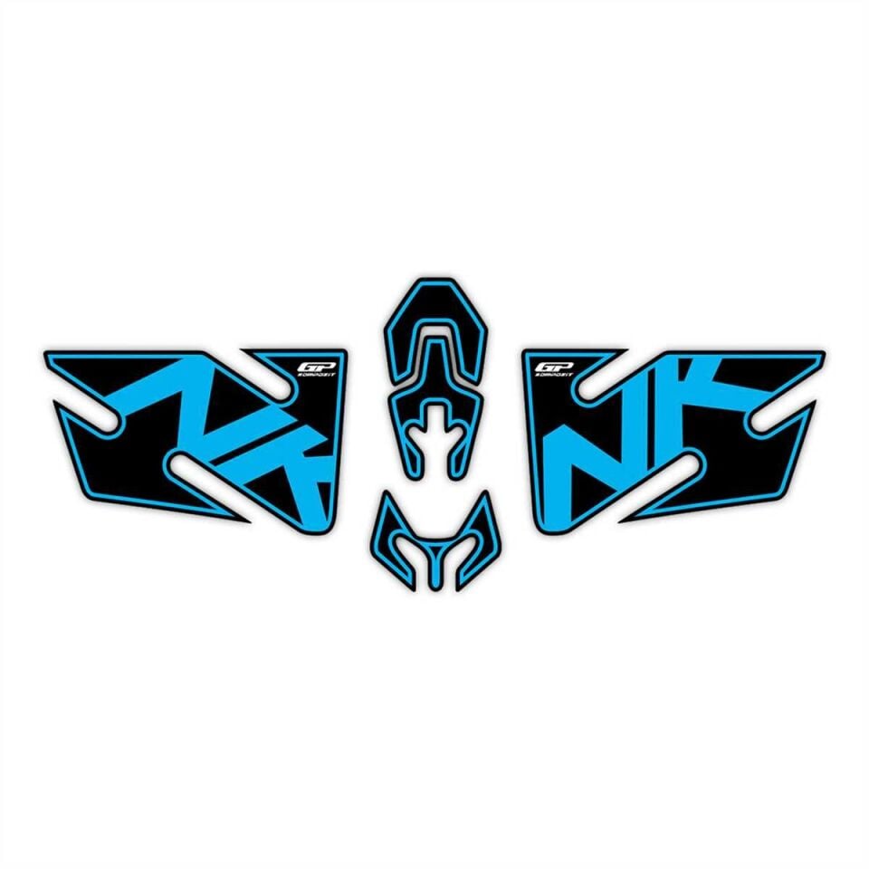 GP Kompozit CF Moto 250 NK 2018-2022 Uyumlu Tank Pad Turkuaz