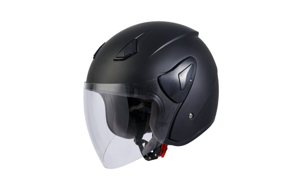 SWAY SW 733 Mat Siyah Yarım Kask