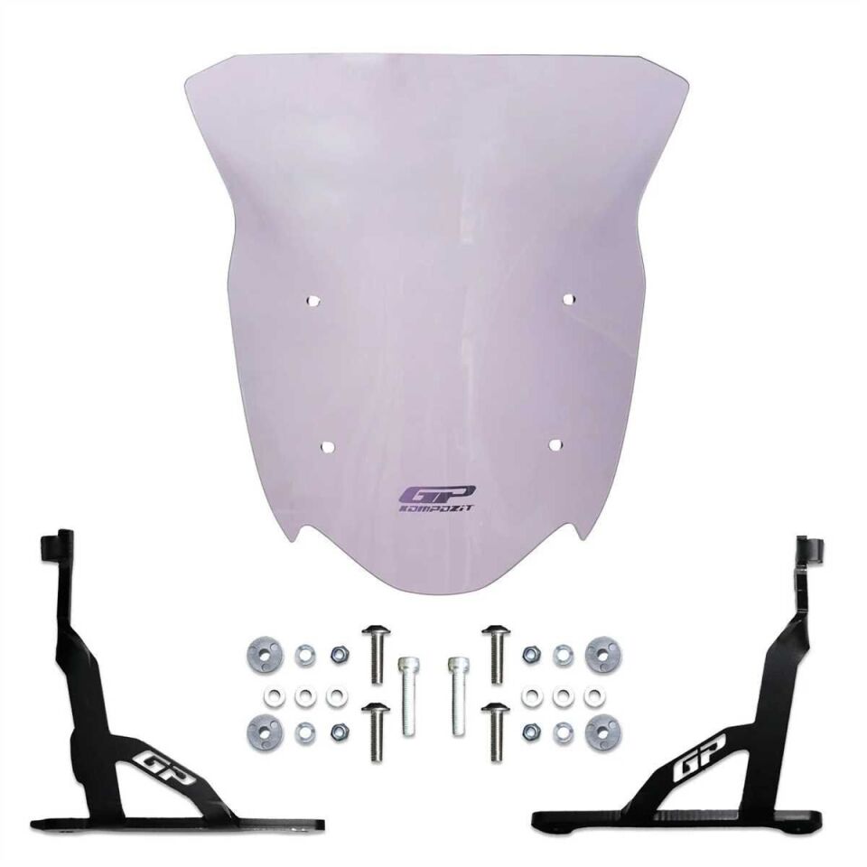 GP Kompozit TVS Apache RTR 200 2024 Uyumlu Ön Cam Füme 42 cm