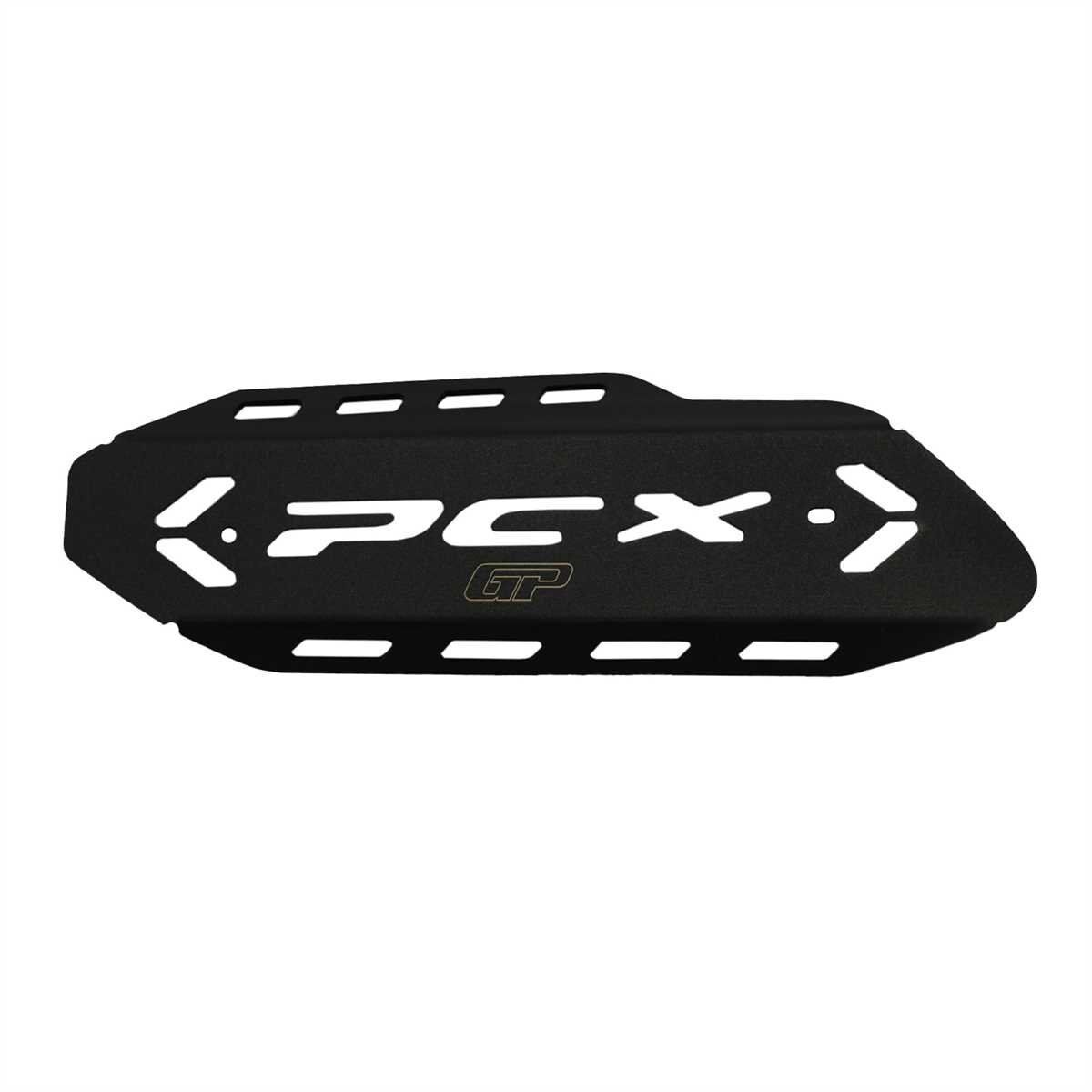 GP Kompozit Honda PCX 125 / 150 2018-2025 Uyumlu Egzoz Koruma Kapağı Siyah