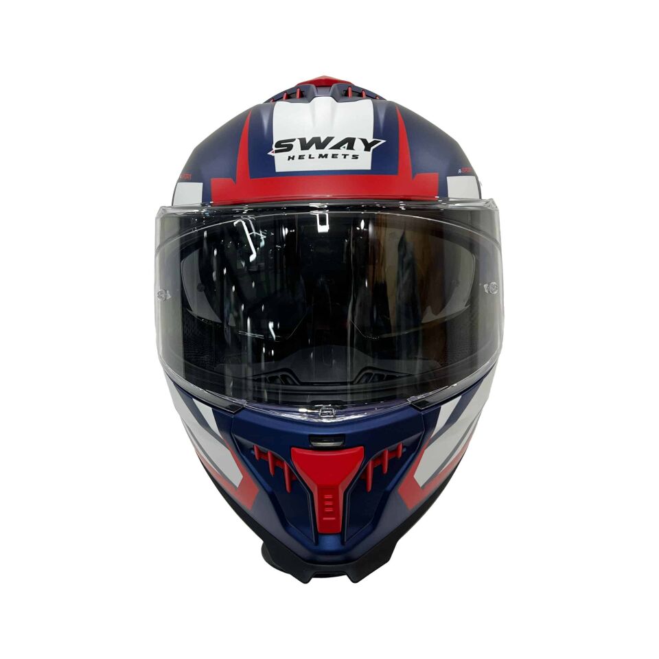 SWAY SW 865 ATOS Blue White Red Kask