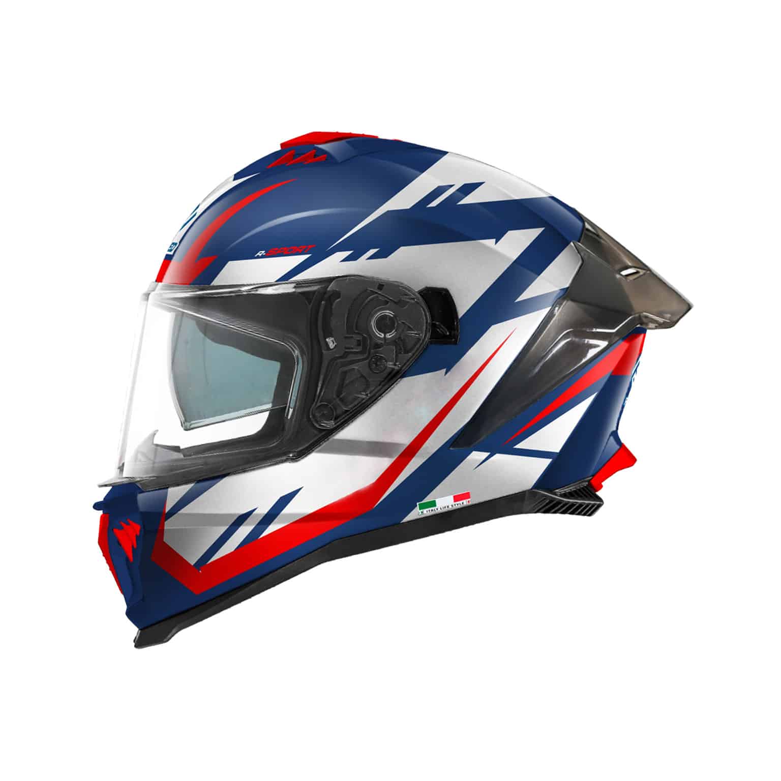 SWAY SW 865 ATOS Blue White Red Kask