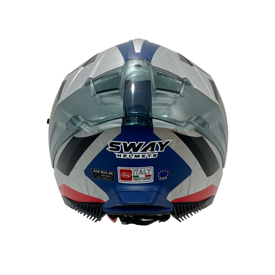 SWAY SW 865 EVOQUE White Black Red Kask
