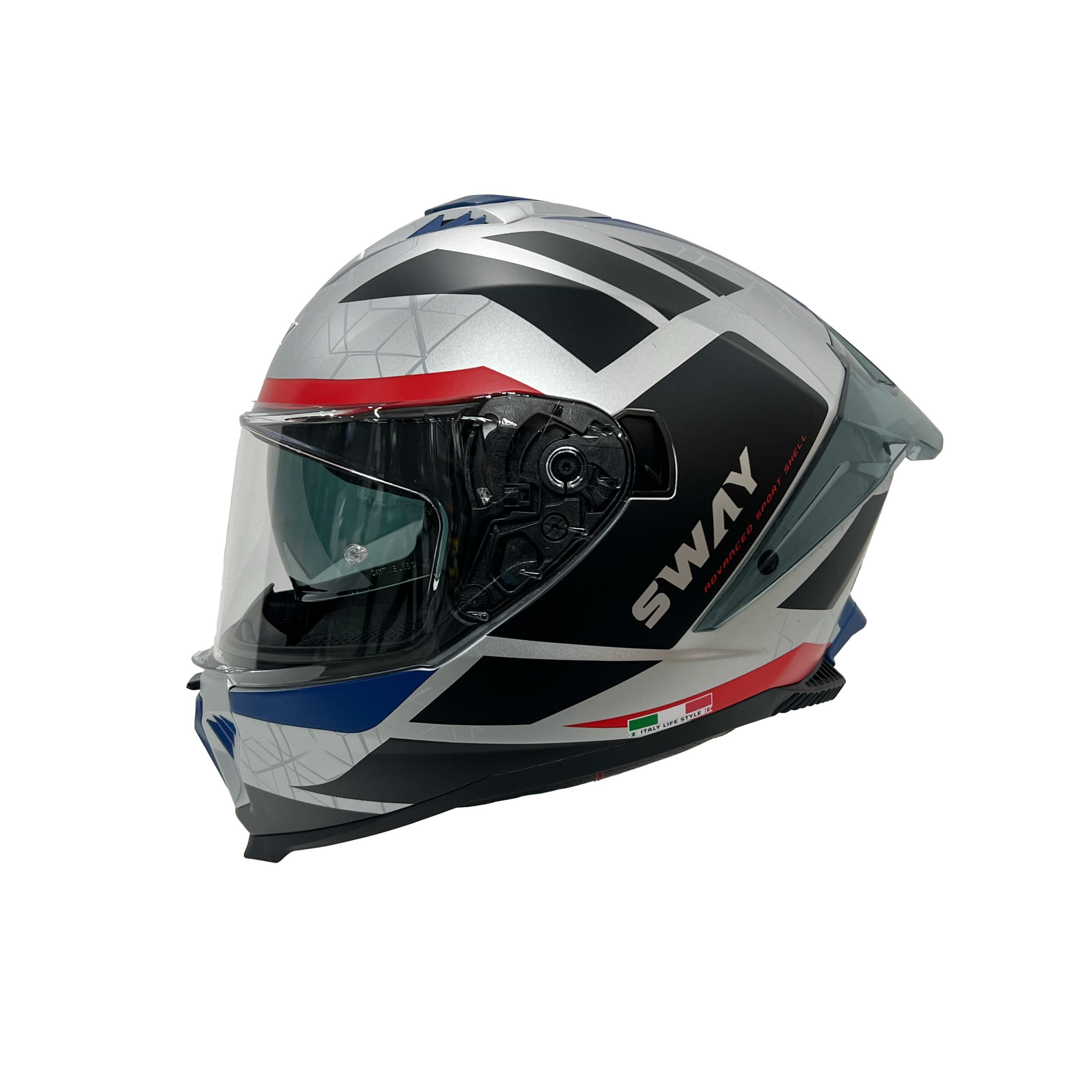 SWAY SW 865 EVOQUE White Black Red Kask