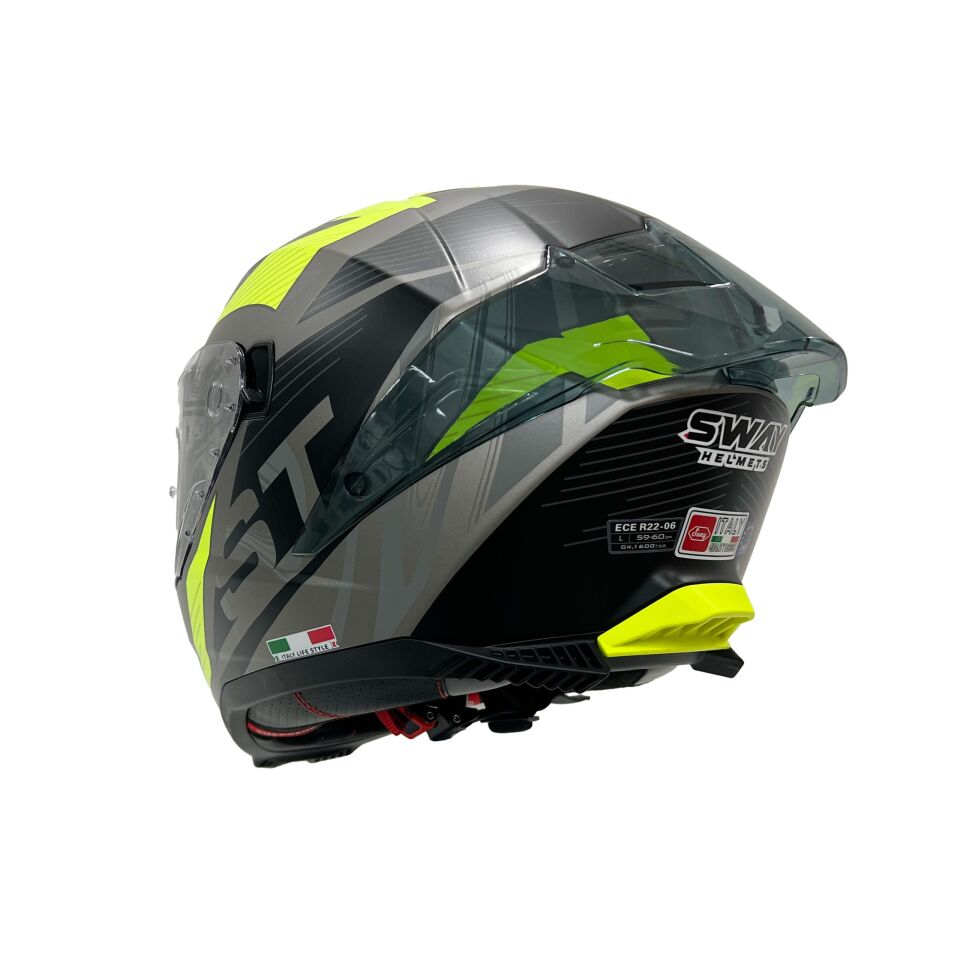 SWAY SW 865 ST Titanium Yellow Kask