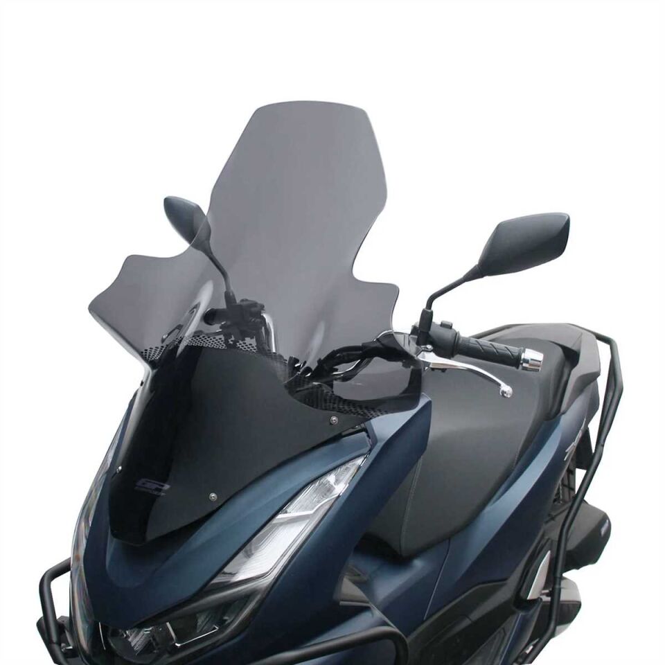 GP Kompozit Honda PCX 125 / 150 2021-2024 Uyumlu Elcikli Ön Cam Füme 78 cm