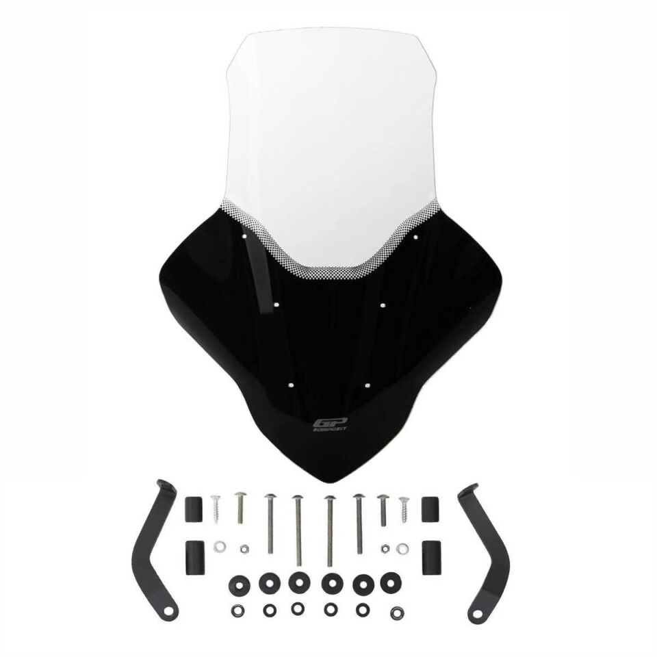 GP Kompozit Yamaha NMAX 125 / 155 2021-2024 Uyumlu Elcikli Tur Camı Şeffaf 74 cm
