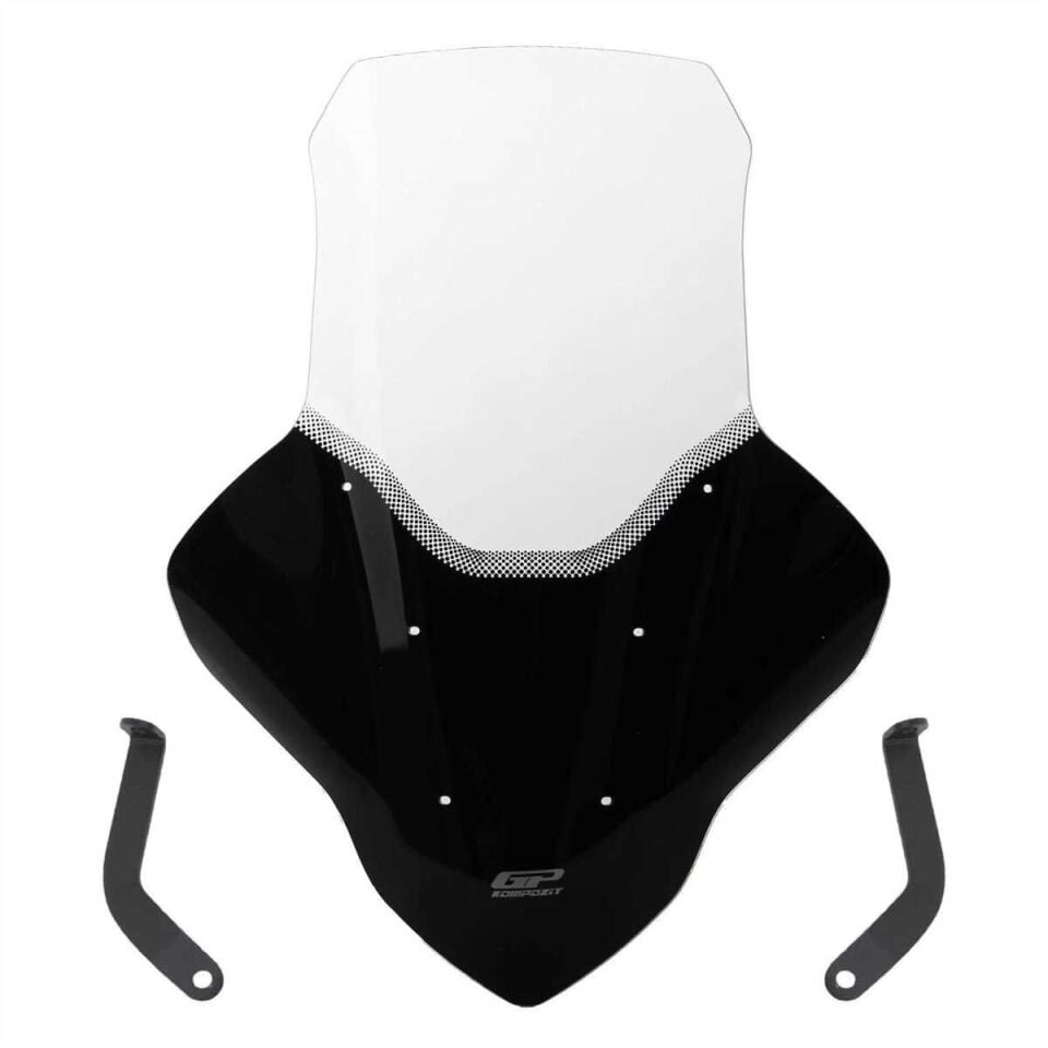 GP Kompozit Yamaha NMAX 125 / 155 2021-2024 Uyumlu Elcikli Tur Camı Şeffaf 74 cm