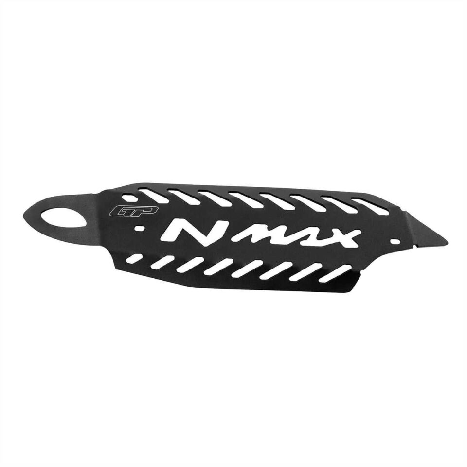 GP Kompozit Yamaha NMAX 125 / 155 2021-2025 Uyumlu Spor Egzoz Koruma Kapağı Siyah