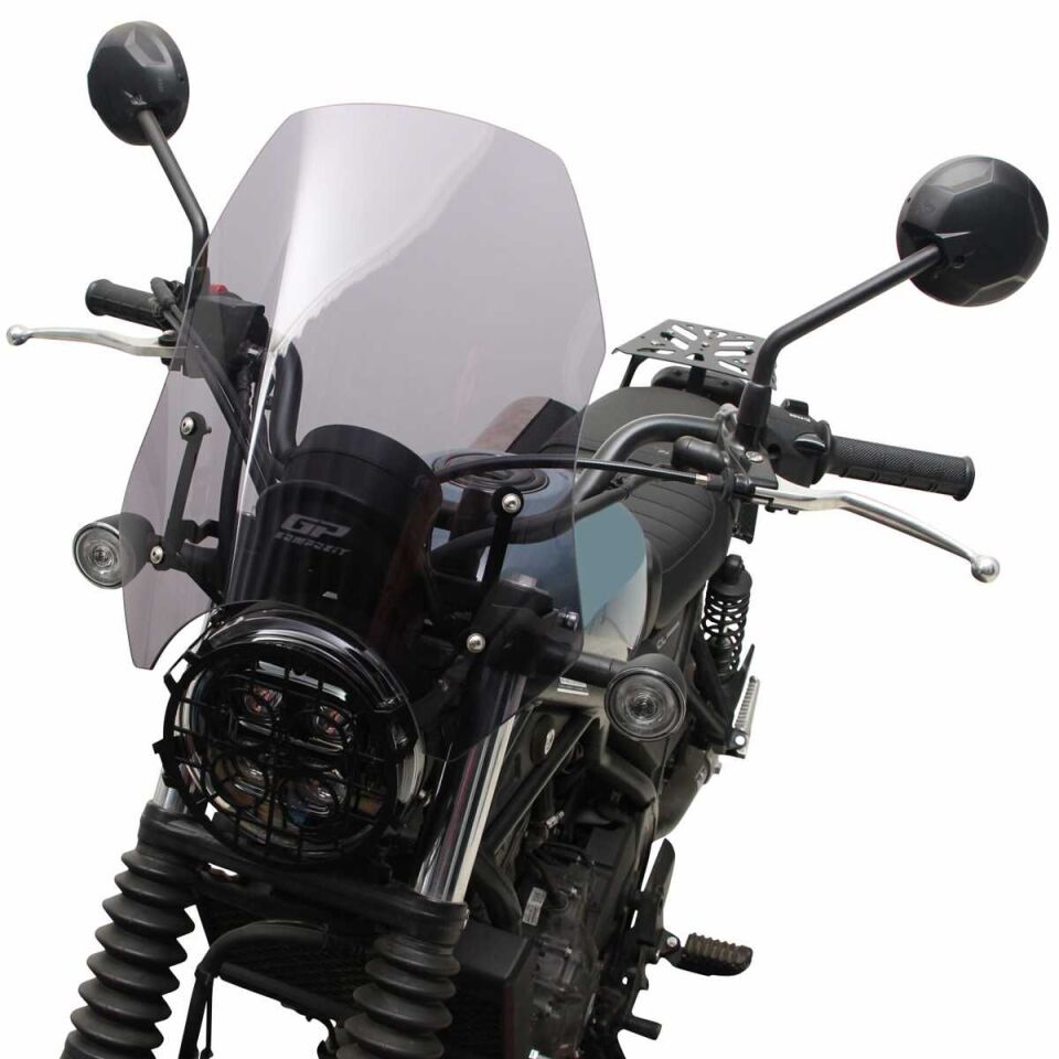 GP Kompozit Honda CL 250 2023-2024 Uyumlu Ön Cam Şeffaf 39 cm