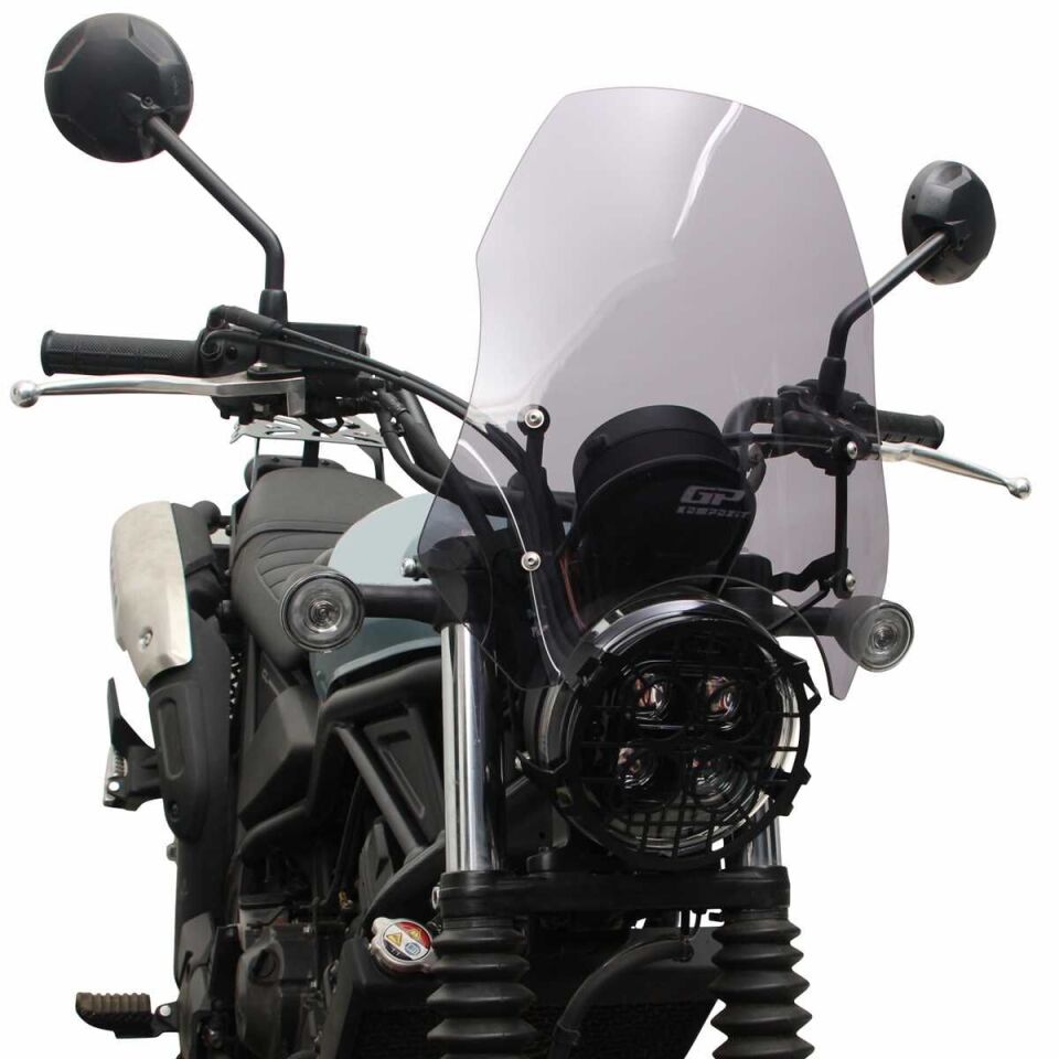 GP Kompozit Honda CL 250 2023-2024 Uyumlu Ön Cam Şeffaf 39 cm