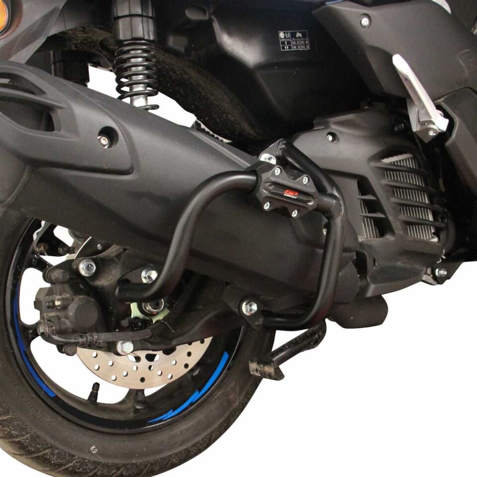 GP Kompozit Yamaha NMAX 125 / 155 2021-2025 Uyumlu Egzoz Koruma Demiri Siyah
