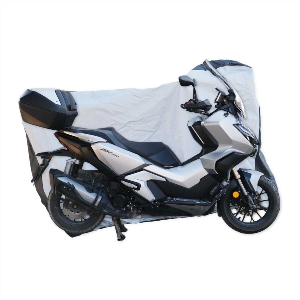 GP Kompozit Universal Küçük Boy Motosiklet Brandası Gri