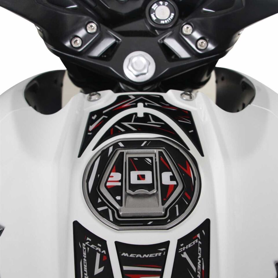 GP Kompozit Bajaj Pulsar NS 200 2011-2024 Uyumlu Tank Pad Seti Kırmızı