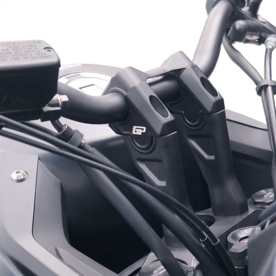 GP Kompozit Honda NX 500 2025 Uyumlu Gidon Yükseltme Siyah