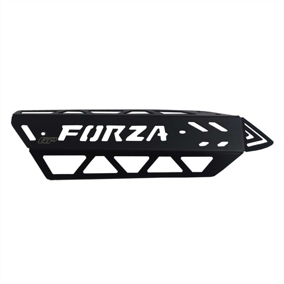 GP Kompozit Honda Forza 250 2018-2020 Uyumlu Egzoz Koruma Kapağı Siyah