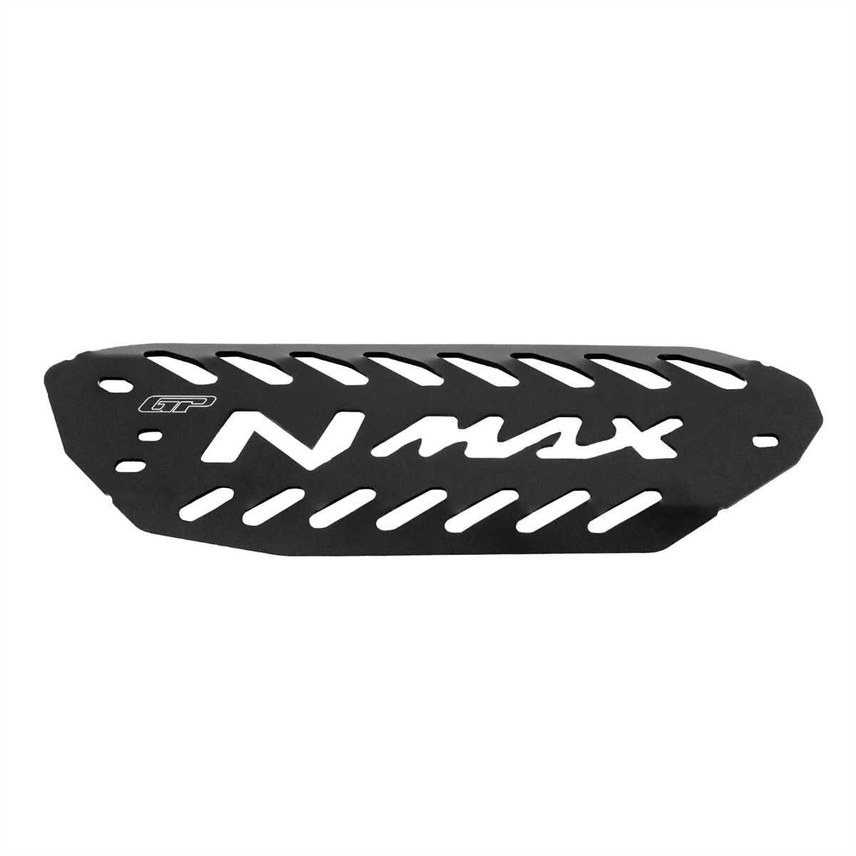 GP Kompozit Yamaha NMAX 125 / 155 2021-2025 Uyumlu Egzoz Koruma Kapağı Siyah