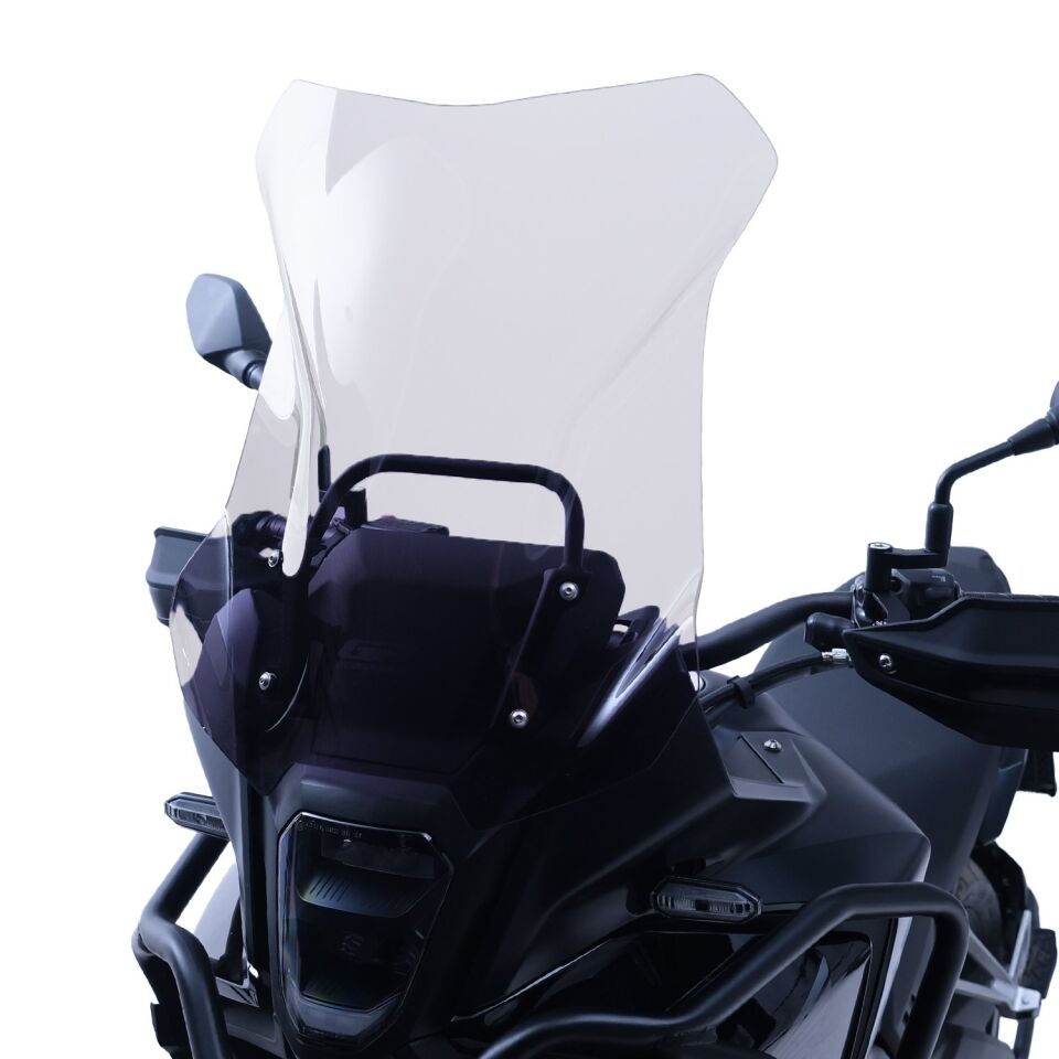 GP Kompozit Honda NX 500 2025 Uyumlu Ön Cam Şeffaf 49 cm