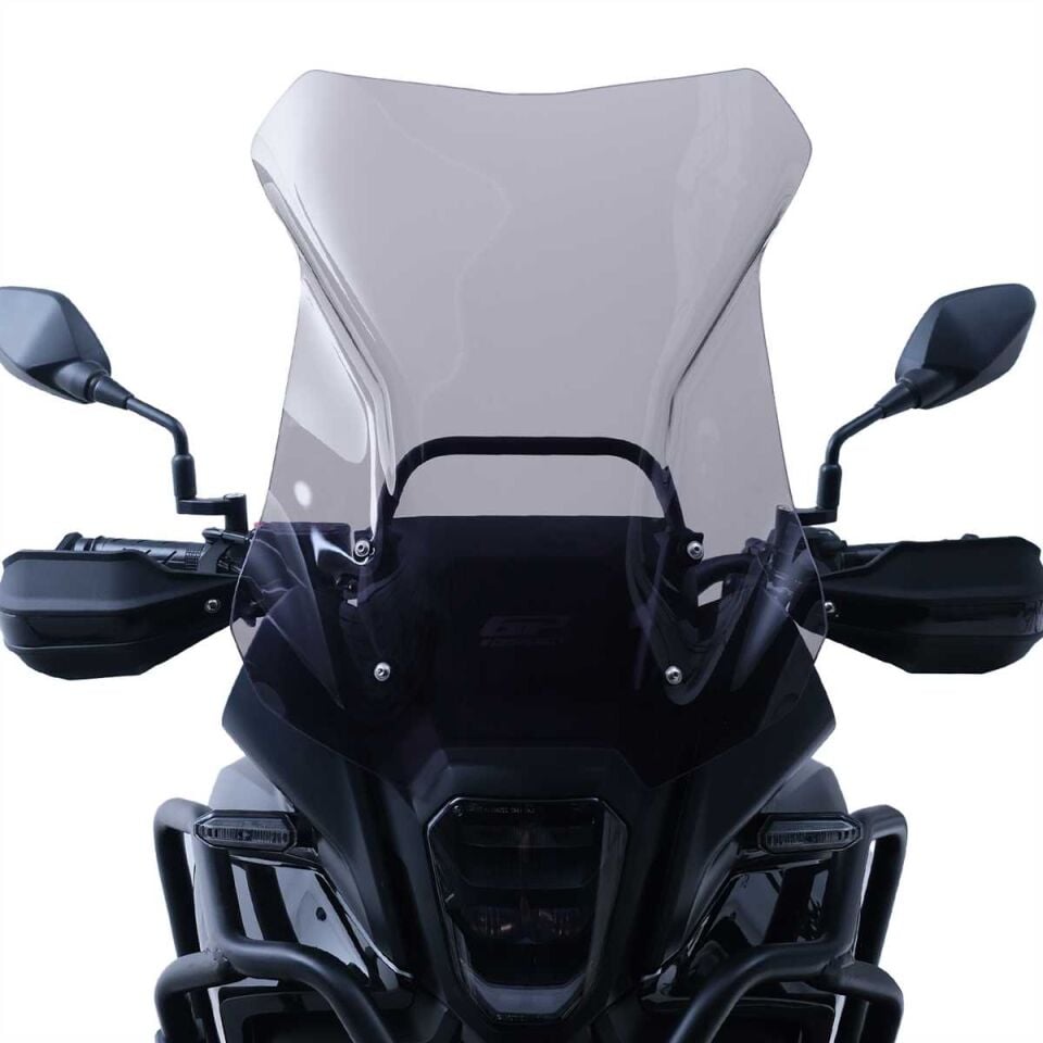 GP Kompozit Honda NX 500 2025 Uyumlu Ön Cam Füme 49 cm