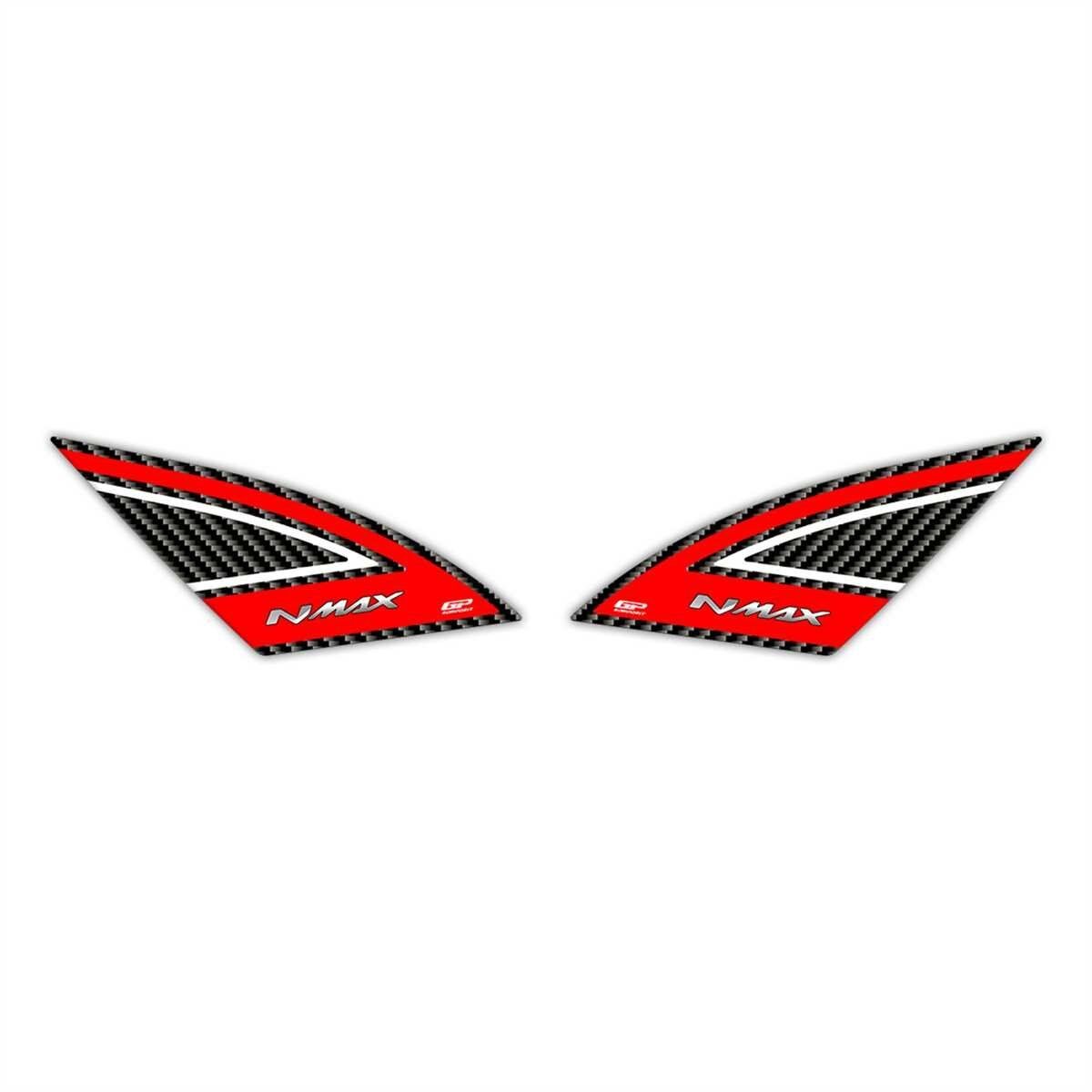 GP Kompozit Yamaha NMAX 125 / 155 2021-2024 Uyumlu Artçı Ayak Pad Kırmızı