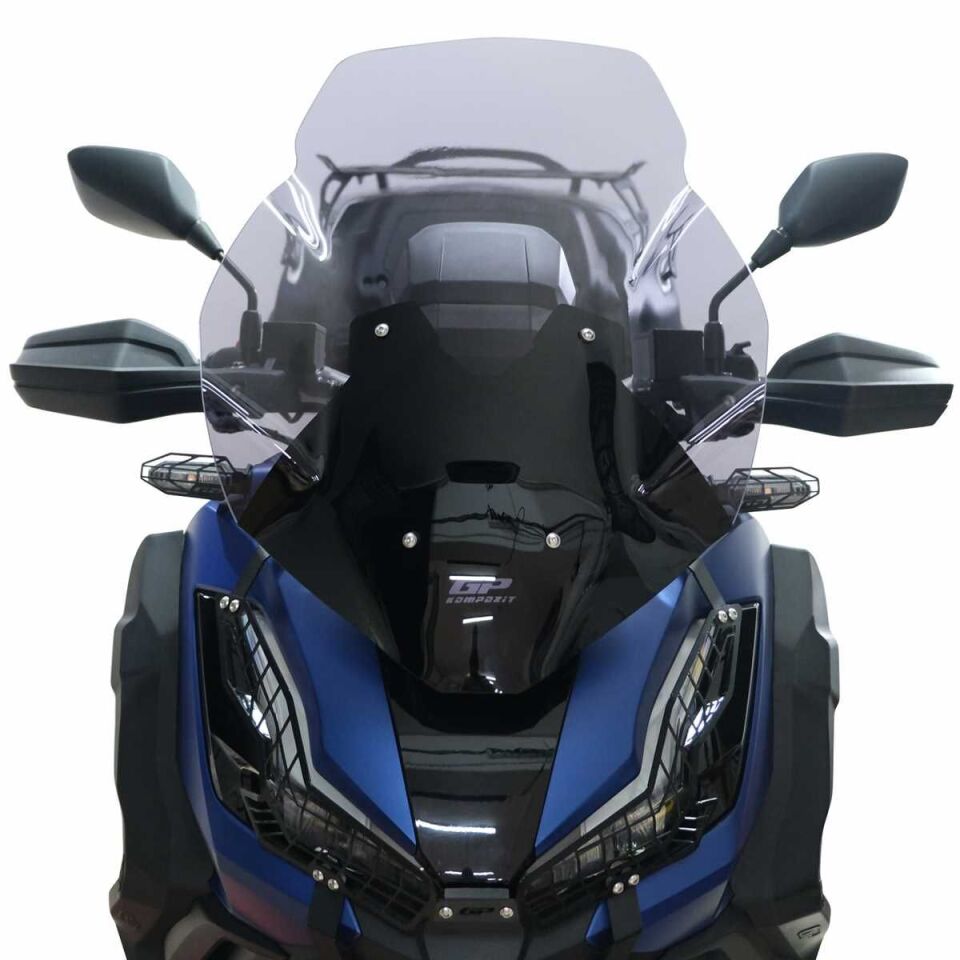 GP Kompozit Honda ADV 350 2023-2025 Uyumlu Baskılı Ön Cam Şeffaf 62 cm